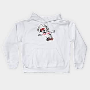 Make Your Own Holes Kids Hoodie